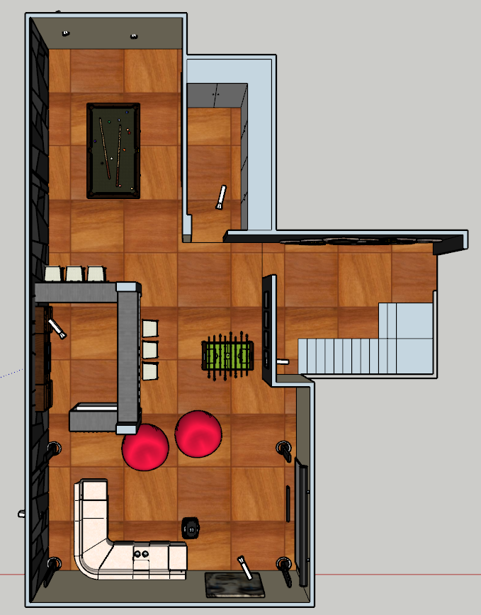 Gaur Green Villa Basement Redesign, Ghaziabad